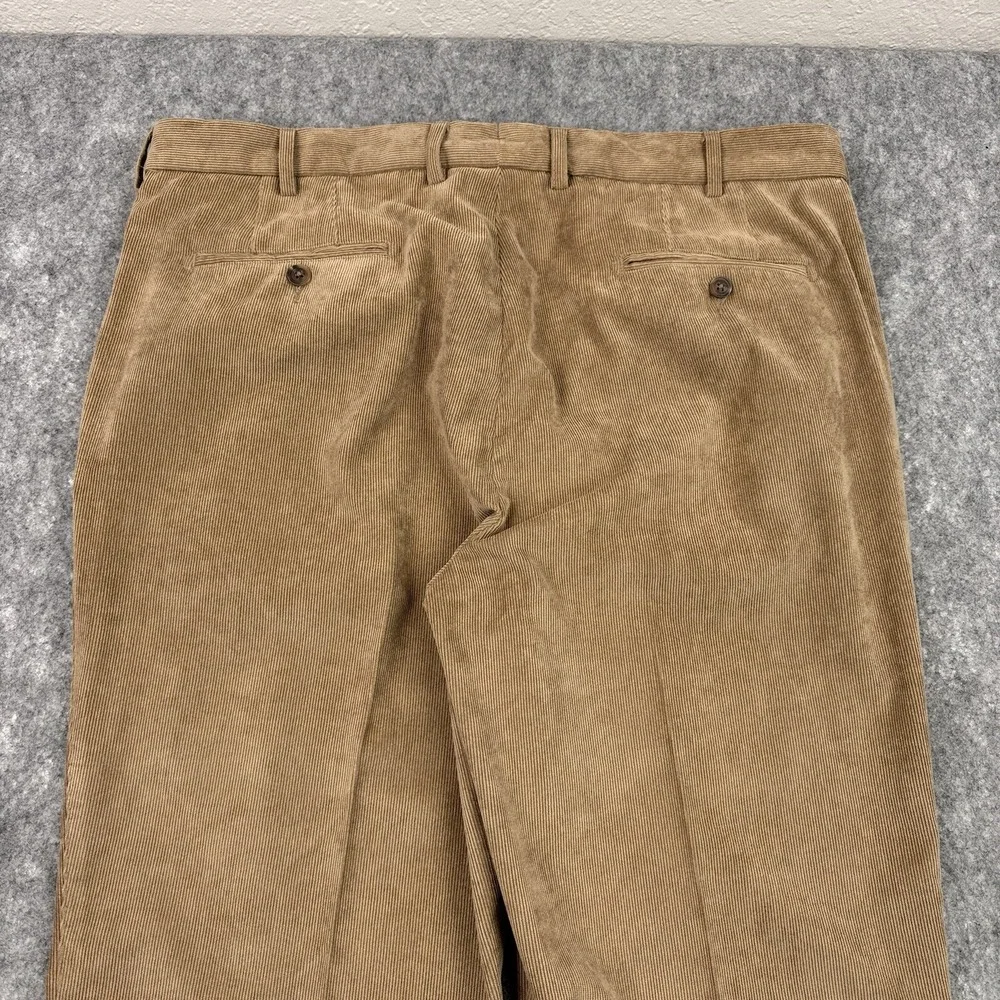 Peter Millar Pants Mens 38 Tan Nanoluxe Corduroy Trousers Preppy Stretch‎
